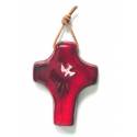 Croix Céramique - 9 X 7 cm - Rouge