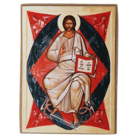 Ikoon 9.5 X H13 cm - Glorierijke Kristus 
