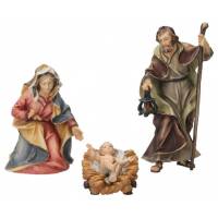 Heilige Familie : houtsnijwerk kerstgroep Ulrich 15 cm 