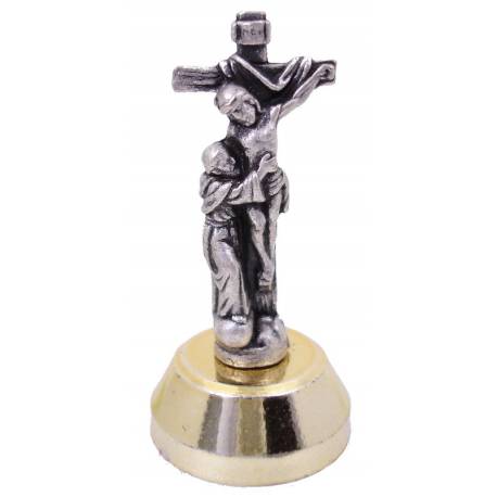 Mini-Statue + Aimant - St François + Croix