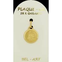 Médaille plaqué-or - St Albert - 13 mm