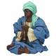 Bedouin Assis pour personnages de crèche de 20 cm