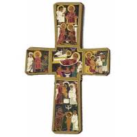 Croix Murale - 35 X 22 cm - Mystères de la Nativité