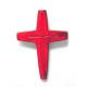 Croix Céramique - 17 X 11.5 cm - Rouge