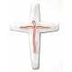 Croix Céramique - 17 X 11.5 cm - Blanc