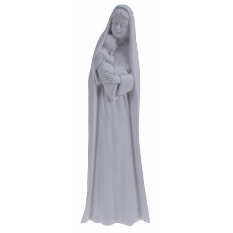 Statue 30 cm - Vierge + Enfant - Blanc