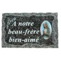 Plaque Cimetiere A Notre Beau-Frere Bien-Aime 9x14 