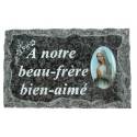 Plaque Cimetiere A Notre Beau-Frere Bien-Aime 9x14
