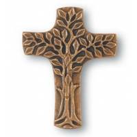 Kruisbeeld Levensboom Brons 18 Cm 