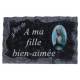 Plaque Cimetiere A Ma Fille Bien-Aimee 9x14