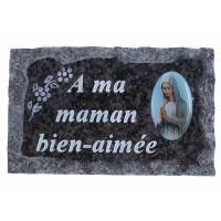 Plaque Cimetiere A Ma Maman Bien-Aimee 9x14