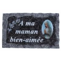 Plaque Cimetiere A Ma Maman Bien-Aimee 9x14 