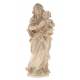 Statue en bois sculpté Notre Dame de la Route 20 cm bois naturel