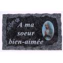 Plaque Cimetiere A Ma Soeur Bien-Aimee 9x14 