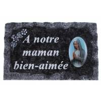 Plaque Cimetiere A Notre Maman Bien-Aimee 9x14 