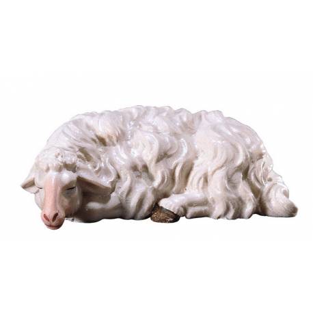 Mouton Dormant : crèche de Noël en bois Ulrich 15 cm