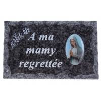 Plaque Cimetiere A Ma Mamy Regrettee 9x14