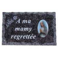 Plaque Cimetiere A Ma Mamy Regrettee 9x14 