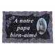 Plaque Cimetiere A Notre Papa Bien-Aime 9x14