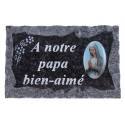 Plaque Cimetiere A Notre Papa Bien-Aime 9x14