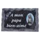 Plaque Cimetiere A Mon Papa Bien-Aime 9x14 