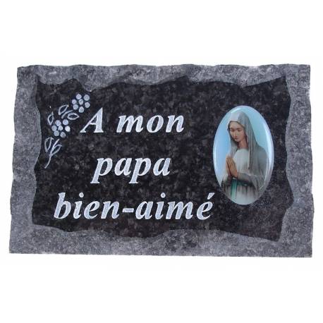 Plaque Cimetiere A Mon Papa Bien-Aime 9x14