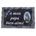 Plaque Cimetiere A Mon Papa Bien-Aime 9x14 