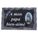 Plaque Cimetiere A Mon Papa Bien-Aime 9x14