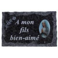 Plaque Cimetiere A Mon Fils Bien-Aime 9x14