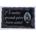Plaque Cimetiere A Notre Grand-Pere Bien-Aime 9x14