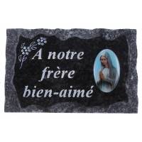 Plaque Cimetiere A Notre Frere Bien-Aime 9x14 