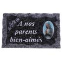 Plaque Cimetiere A Nos Parents Bien-Aimes 9x14 