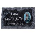Plaque Cimetiere A Ma Petite-Fille Bien-Aimee 9x14 