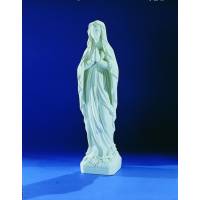 N.D. de Lourdes - 153 cm - "Marbre" Blanc