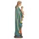 Bois sculpté Vierge et enfant - 20 cm polychrome
