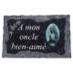 Plaque Cimetiere A Mon Oncle Bien-Aime 9x14