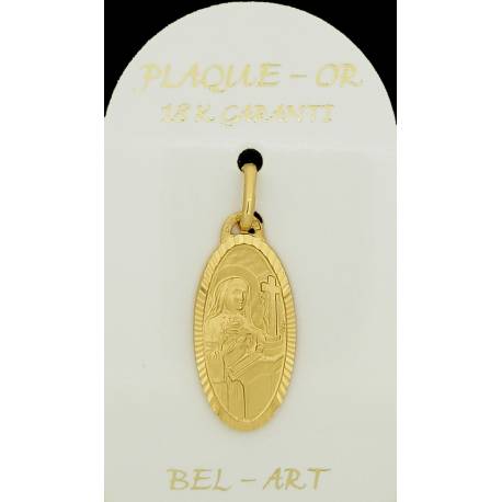 Médaille plaqué-or - Ste Rita