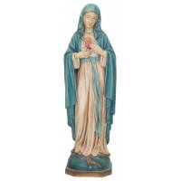 Statue en bois sculpté Notre-Dame des 7 douleurs 25 cm couleur