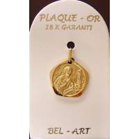 Médaille plaqué-or - Ste Rita