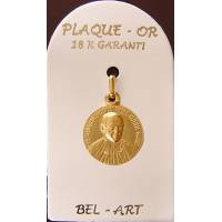 Médaille plaqué-or - Fr Mutien Marie - 16 mm