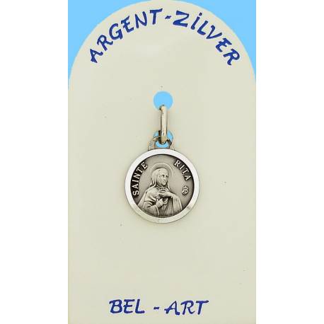 Médaille Argent - Ste Rita -13 mm