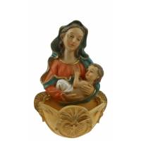 Bénitier 11 cm - Vierge et Enfant