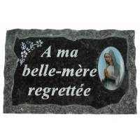 Plaque Cimetiere A Ma Belle-Mere Regrettee 9x14