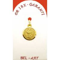 Médaille Or 18 Crts - St Michel - 13 mm
