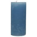 Bougie Cylindrique Ht 15 Cm Bleu