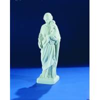 St Joseph 46 cm - "Marbre" Blanc
