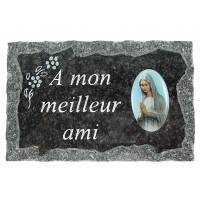 Plaque Cimetiere A Mon Meilleur Ami 9x14 