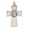 Croix de la Paix Ste Rita - Email Blanc