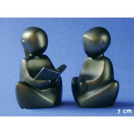 Duo de 2 statues - 7 cm - Filles
