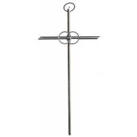Croix de Mariage - 14 cm - Métal Nickelé